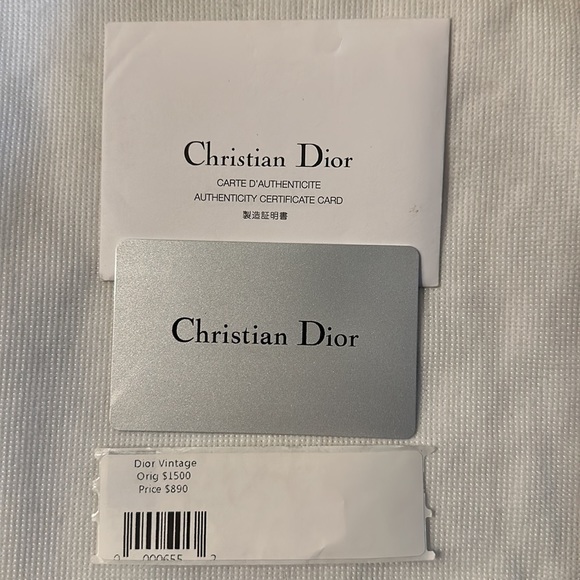 CHRISTIAN DIOR Trotter Pattern Flower Embroidered Handbag Beige - Picture 2 of 10